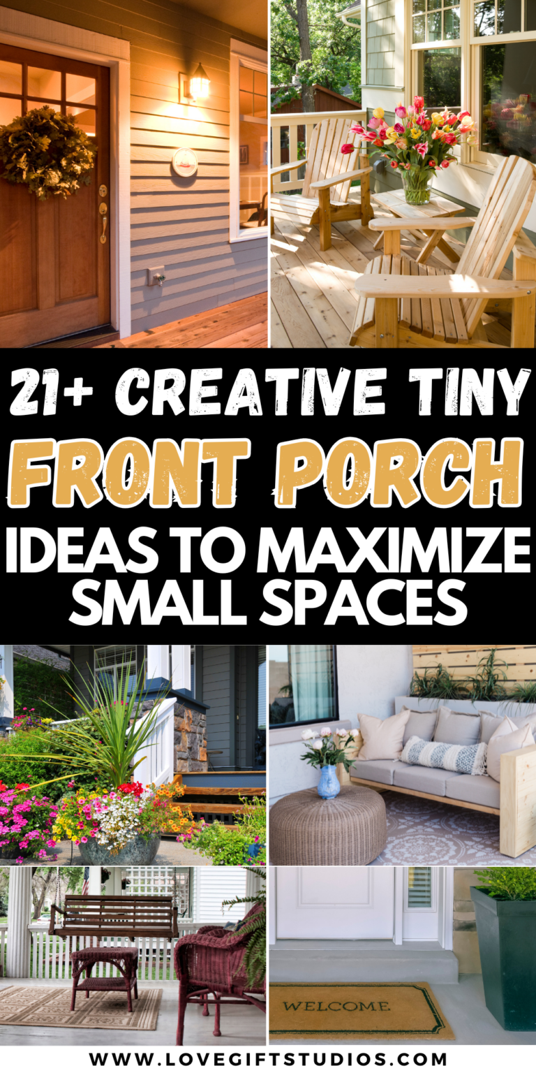 21+ Tiny Front Porch Ideas To Make Your House Look Bigger