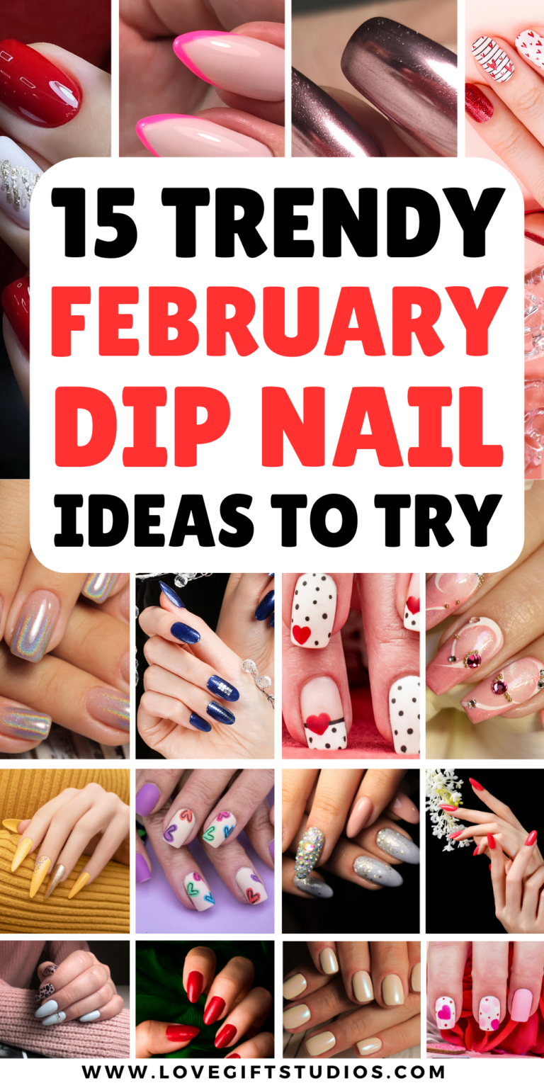 15+ Chic February Dip Nail Ideas to Try This Month