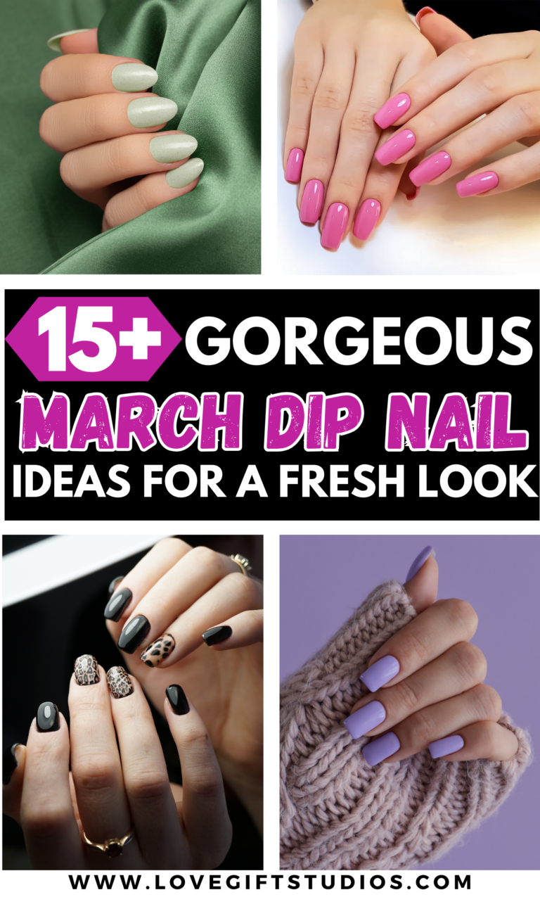 15+ Gorgeous March Dip Nail Ideas for a Fresh Look